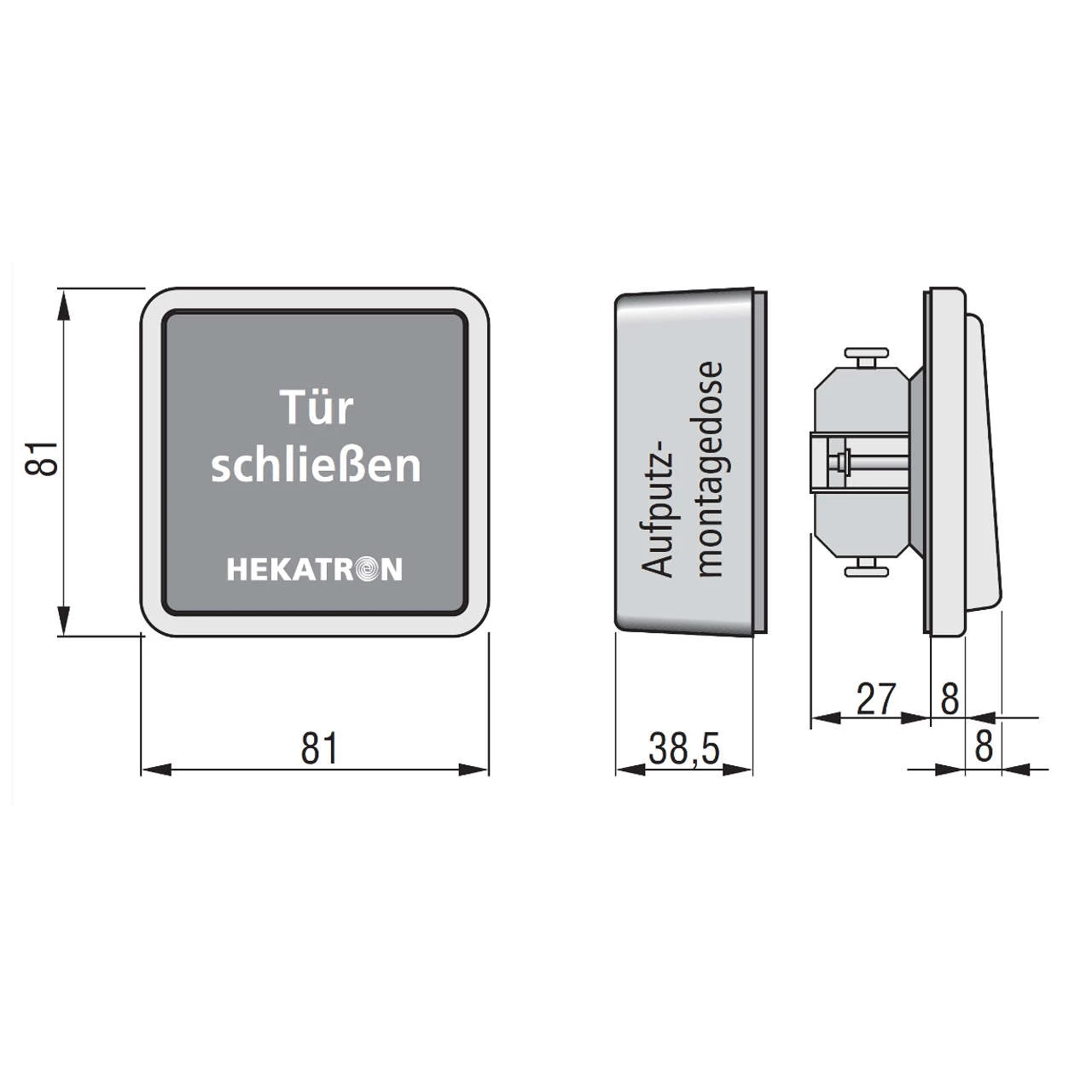 Handauslösetaster Hekatron HAT 02 – Bild 2