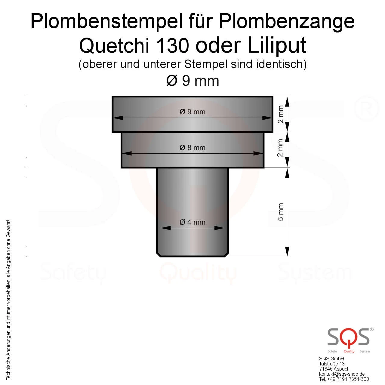 Plombenzange Quetchi 130 Für 9 Mm Plomben – Bild 3