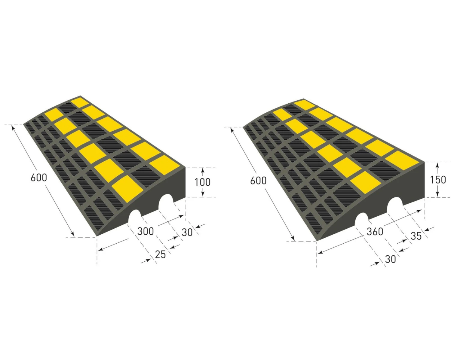 Bordsteinrampe Aus Hartgummi, 15 Cm Hoch – Bild 4