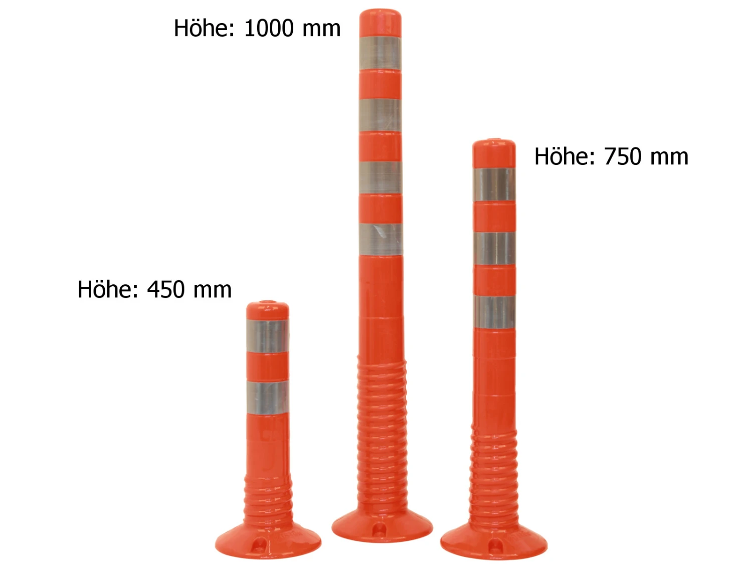 Flexibler Absperrpfosten Orange – Bild 2