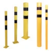 TÜV Geprüfter Rammschutzpoller In Gelb - Schwarz Aus Stahl