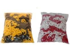 Absperrkette Aus Kunststoff 25m Länge Gelb-schwarz