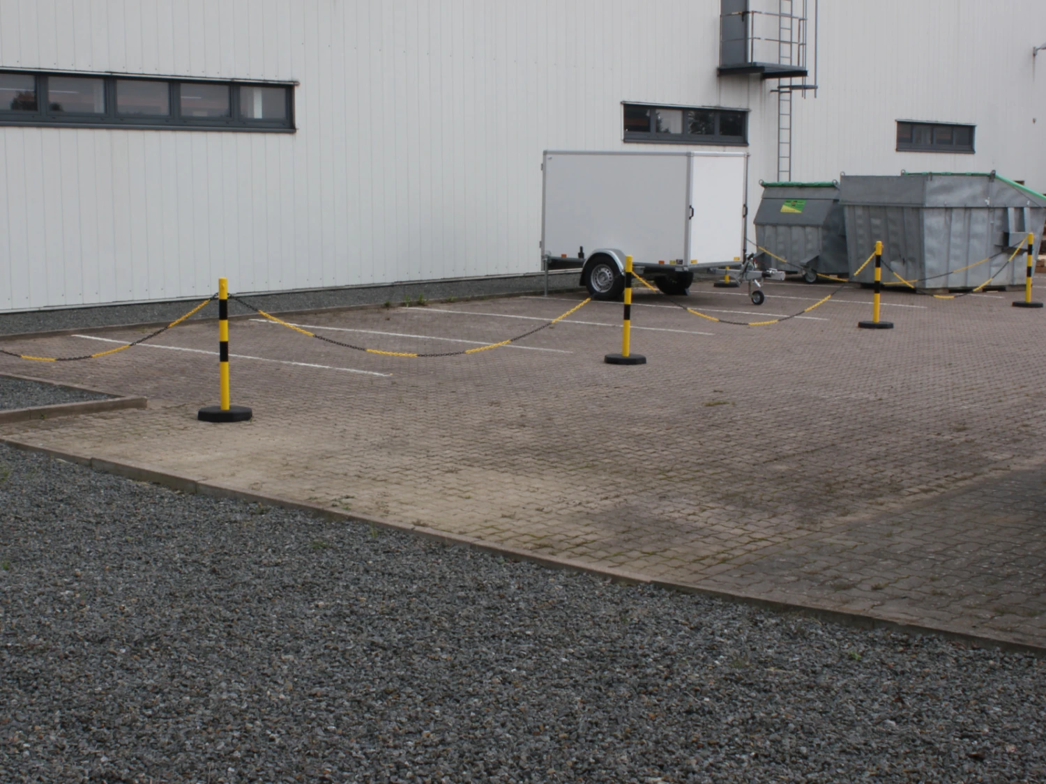 Kettenpfosten 6er-Set Aus Stahl, Gelb-schwarz – Bild 2