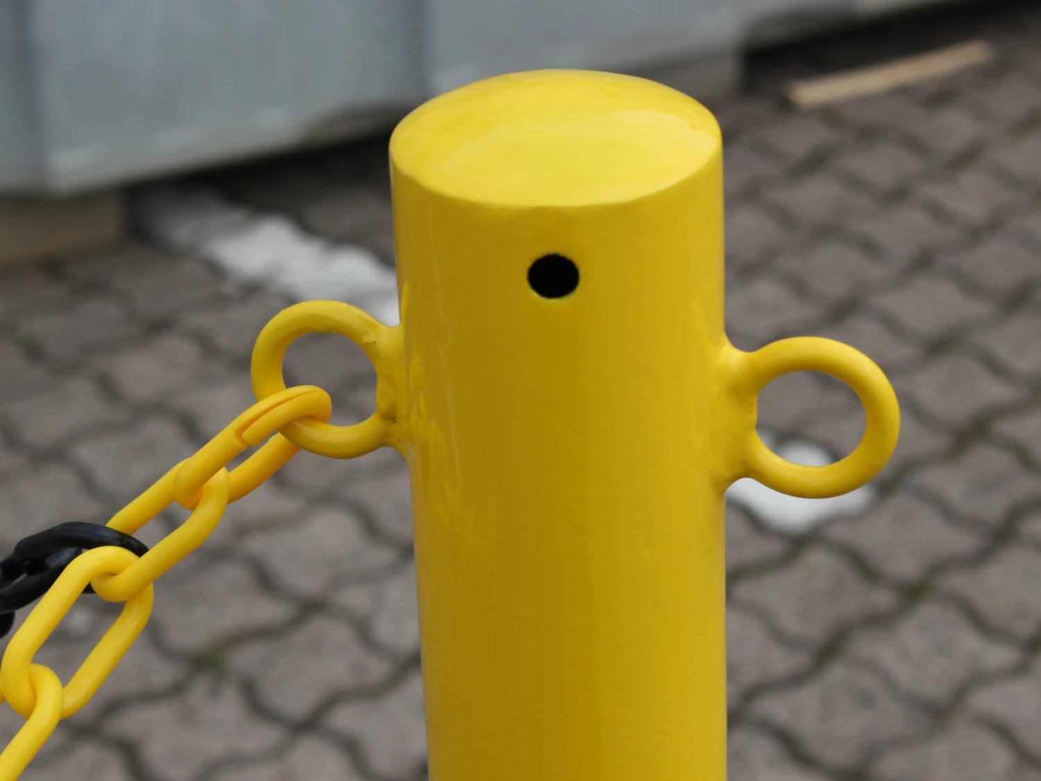 Kettenpfosten 6er-Set Aus Stahl, Gelb-schwarz – Bild 3