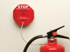 Feuerlöscher Entnahmealarm