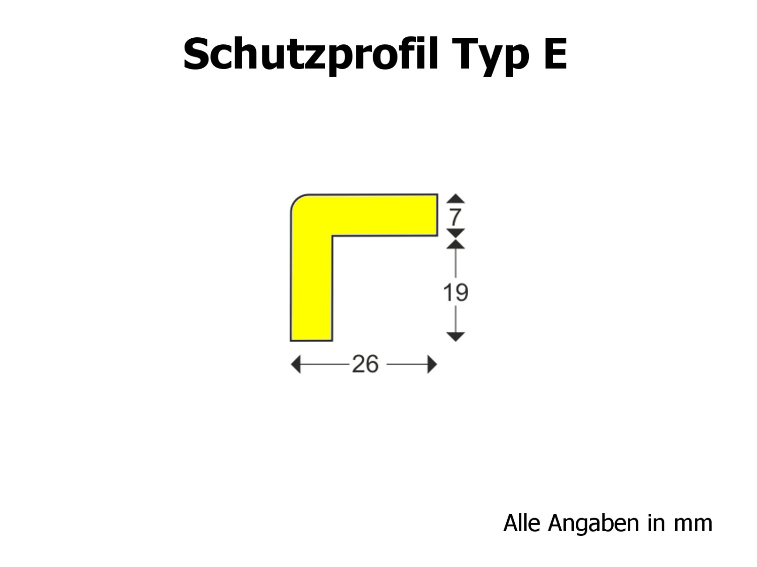 Eckschutzprofil Knuffi® Typ E, Selbstklebend – Bild 2