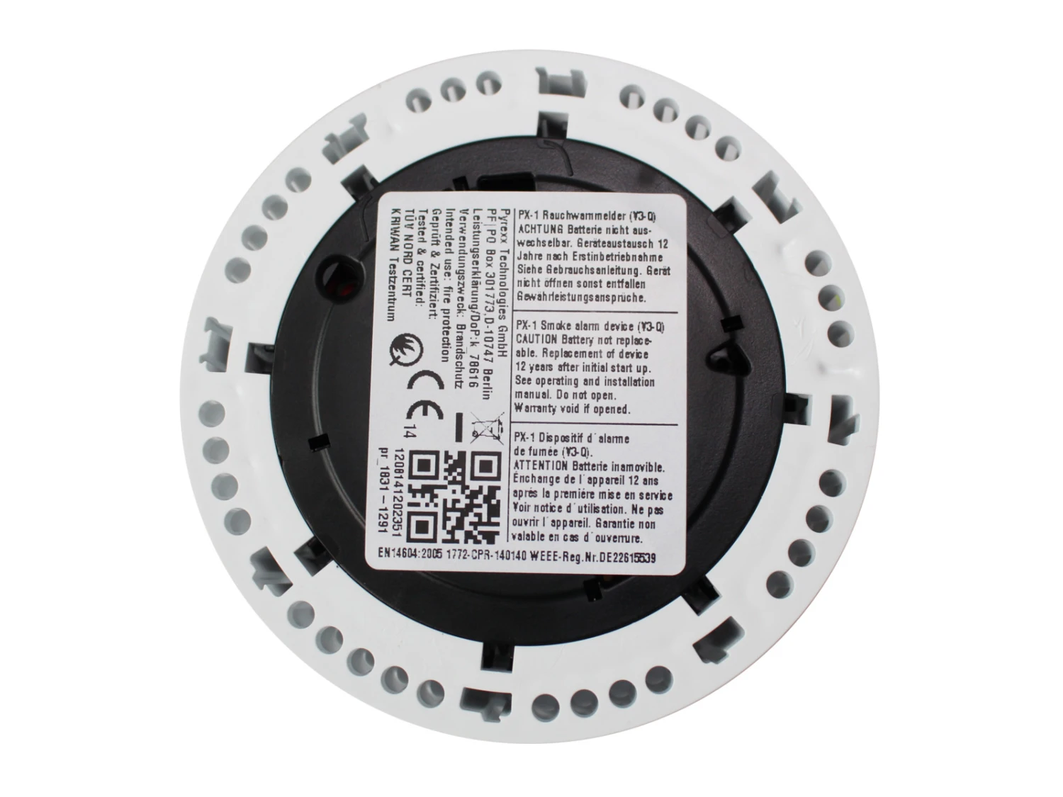 Rauchmelder Pyrexx PX-1 Weiß, V3-Q – Bild 3