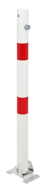 Runder Absperrpfosten Klappy, Umlegbar, Mit Dreikantschloss