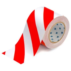 ToughStripe™ Bodenmarkierungsband Rot-weiß 30m