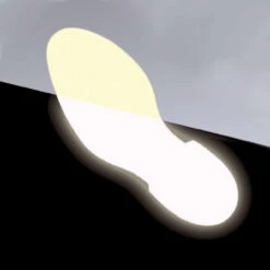 Langnachleuchtender Anti-Rutsch Fußabdruck Links