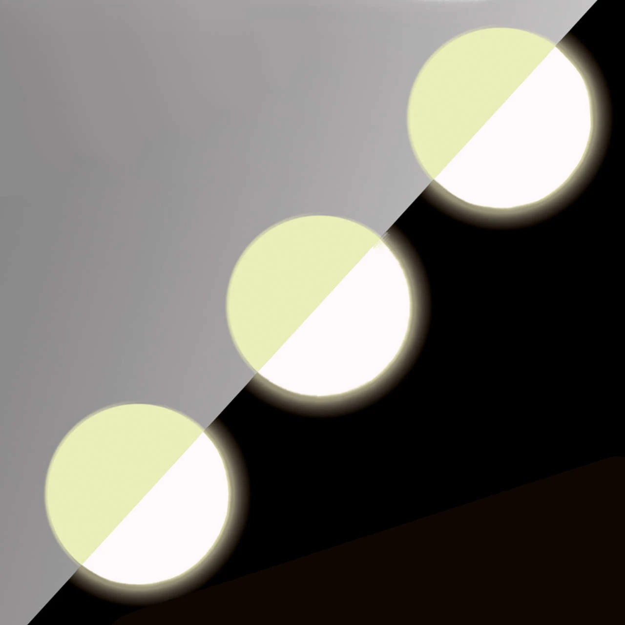 Langnachleuchtende Antirutsch Markierungspunkte 50 Mm