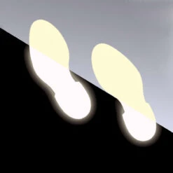 Langnachleuchtende Anti-Rutsch Fußabdrücke, 10 Paar