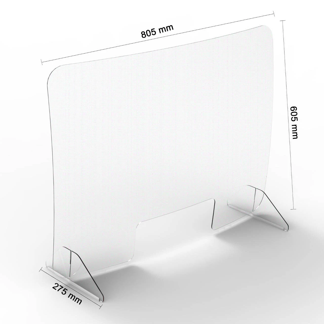 Mobile Infektionsschutzscheibe Mit Standfuß – Bild 3