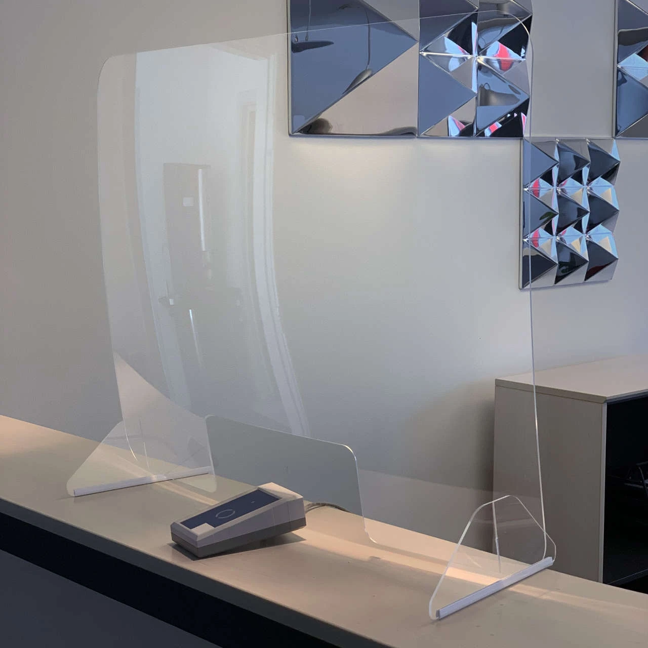 Mobile Infektionsschutzscheibe Mit Standfuß