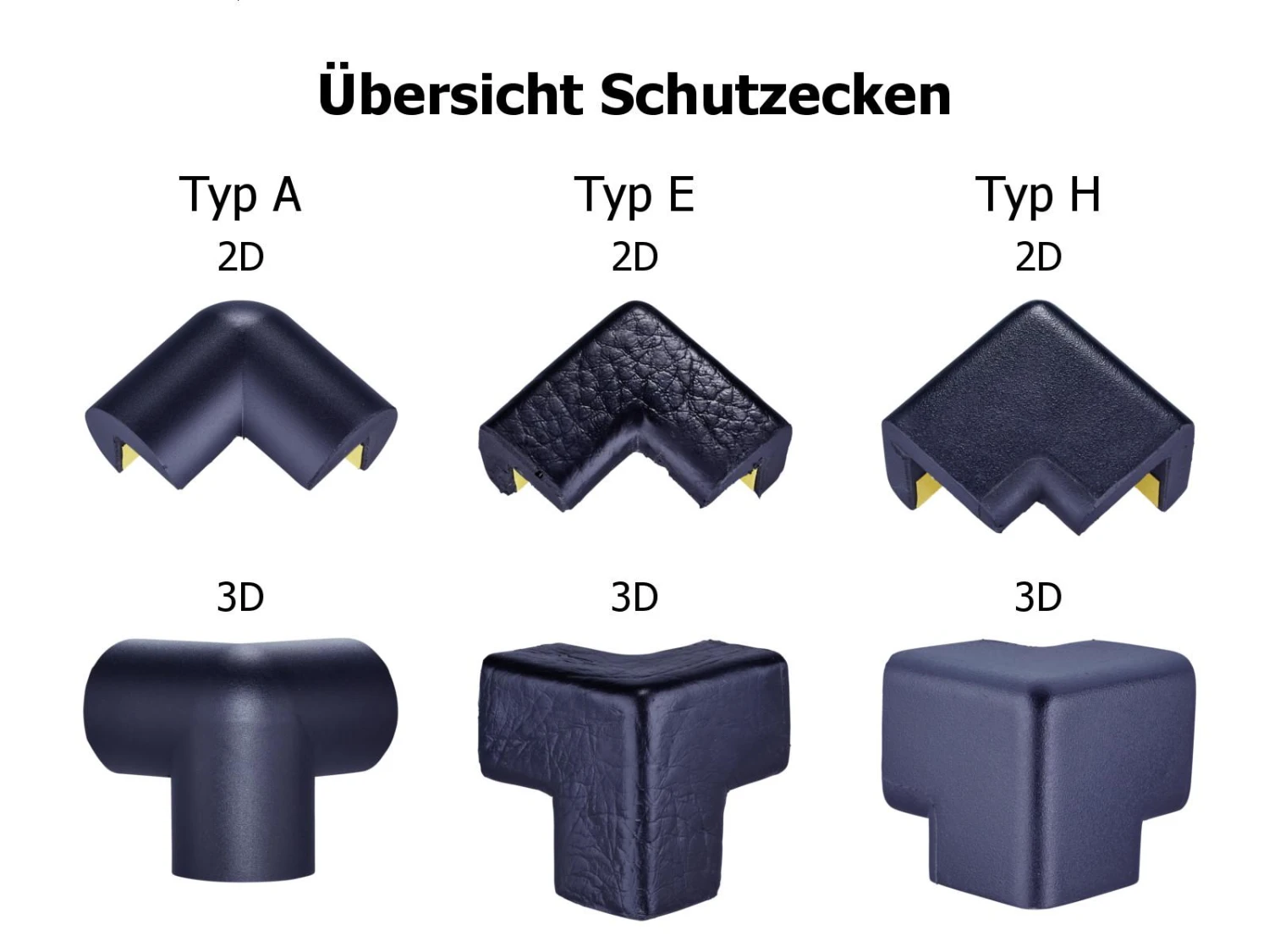 Schutzecke Schutzprofil Knuffi® Typ A - 3D Selbstklebend – Bild 3