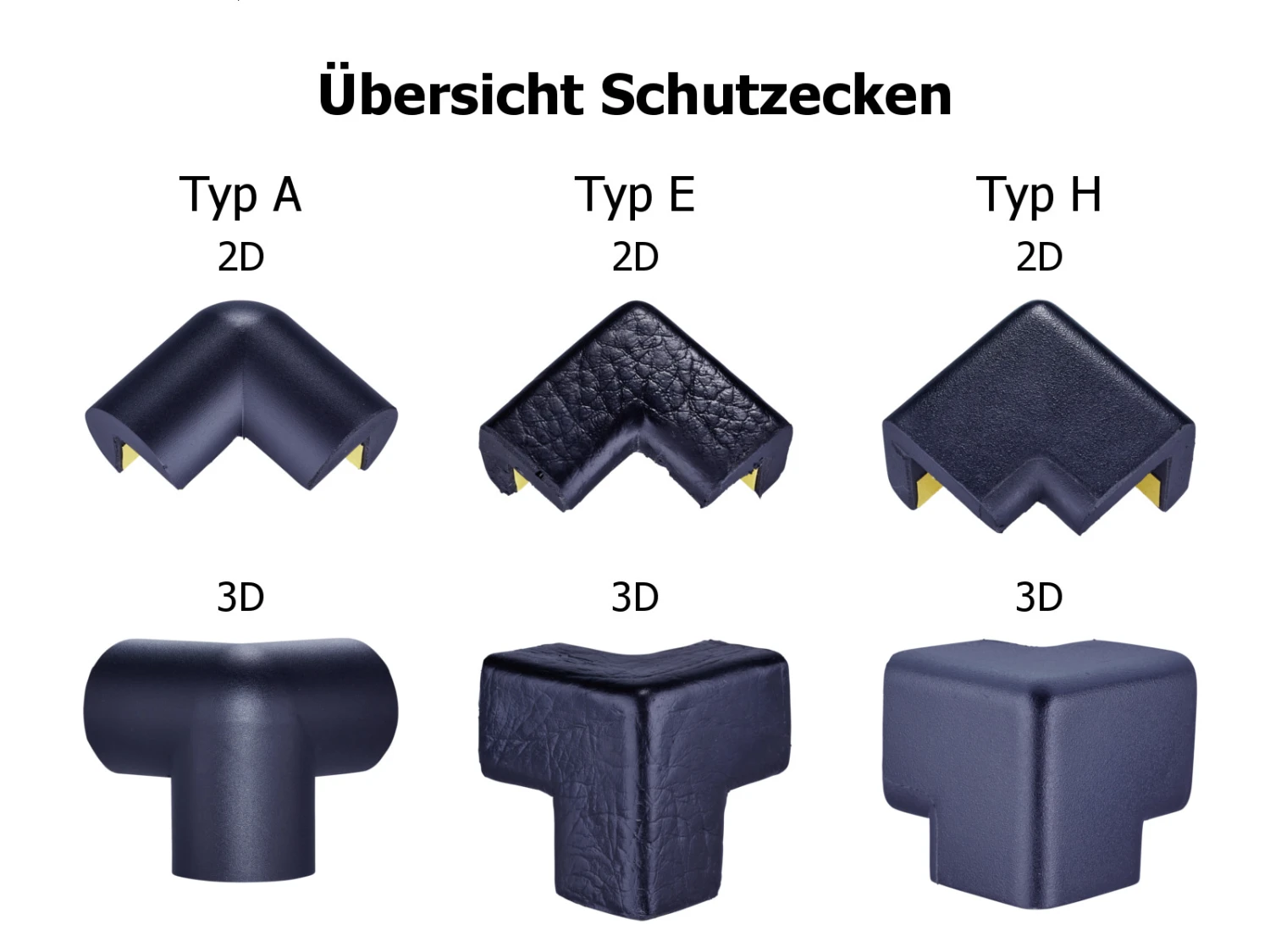 Schutzecke Schutzprofil Knuffi® Typ A - 2D Selbstklebend – Bild 3