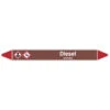 Brady Rohrmarkierer Mit Text Diesel - ACHTUNG