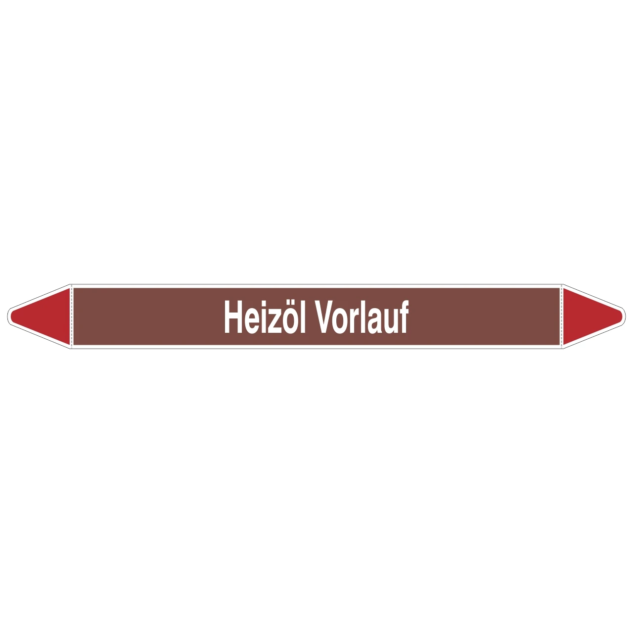 Brady Rohrmarkierer Mit Text Heizöl Vorlauf