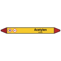 Brady Rohrmarkierer Mit Text Acetylen - GEFAHR