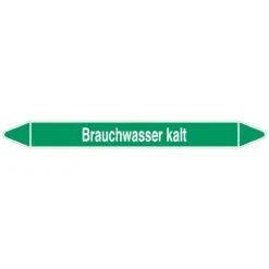 Brady Rohrmarkierer Mit Text Brauchwasser Kalt