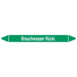 Brady Rohrmarkierer Mit Text Brauchwasser Rückl.