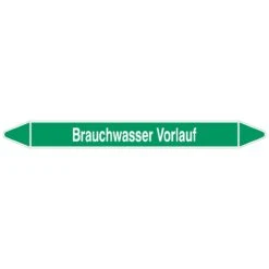 Brady Rohrmarkierer Mit Text Brauchwasser Vorlauf