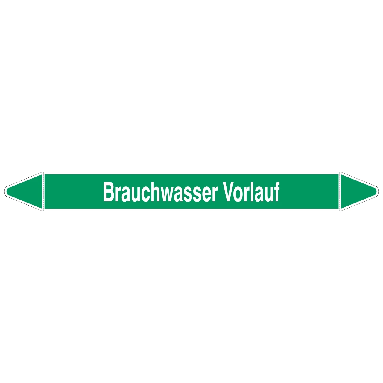 Brady Rohrmarkierer Mit Text Brauchwasser Vorlauf