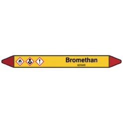 Brady Rohrmarkierer Mit Text Bromethan - GEFAHR