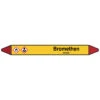 Brady Rohrmarkierer Mit Text Bromethen - GEFAHR