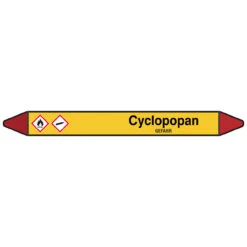 Brady Rohrmarkierer Mit Text Cyclopropan - GEFAHR