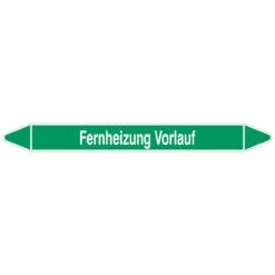 Brady Rohrmarkierer Mit Text Fernheizung Vorlauf
