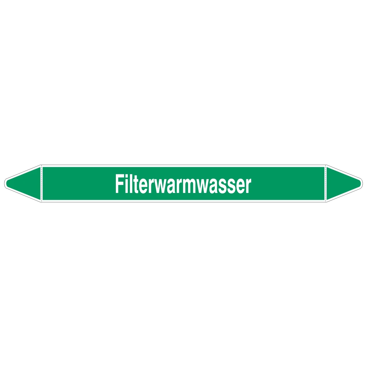 Brady Rohrmarkierer Mit Text Filterwarmwasser