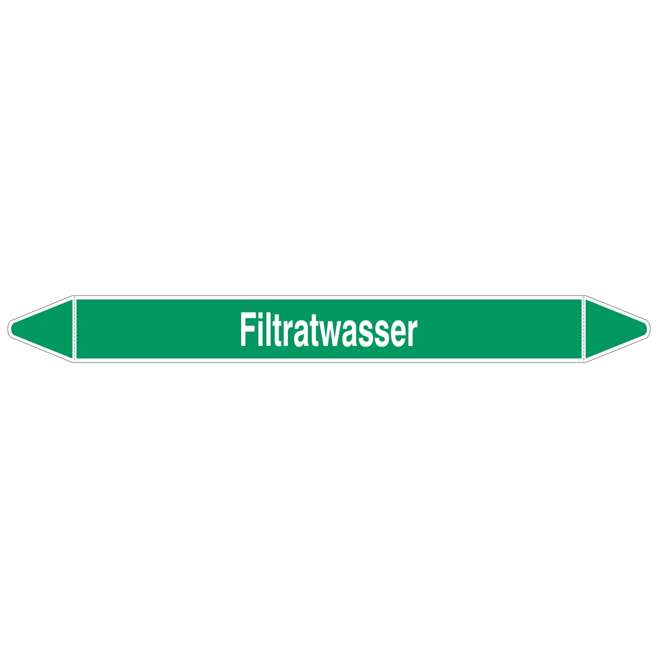 Brady Rohrmarkierer Mit Text Filtratwasser