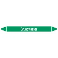 Brady Rohrmarkierer Mit Text Grundwasser