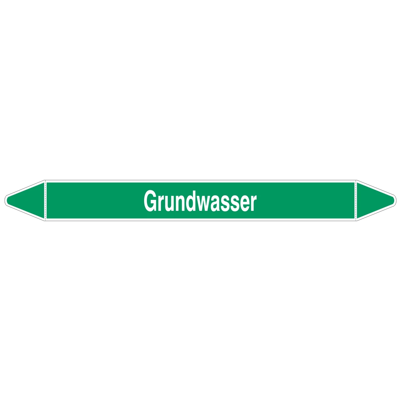 Brady Rohrmarkierer Mit Text Grundwasser