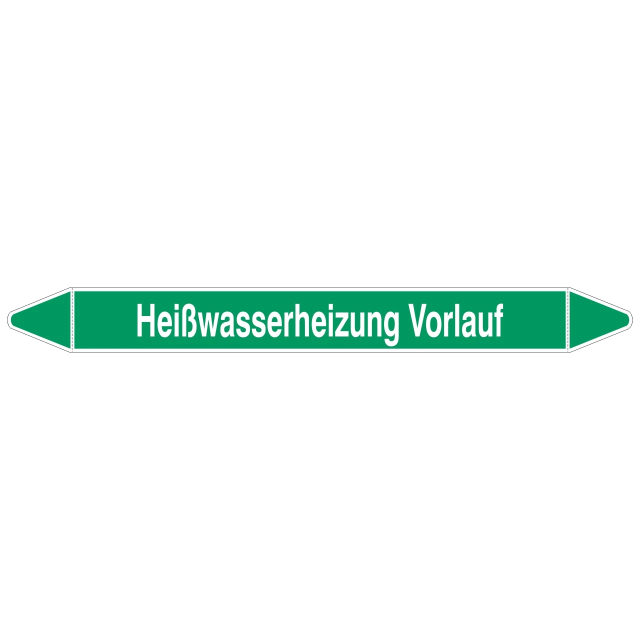 Brady Rohrmarkierer Mit Text Heißwasserheizung Vorlauf