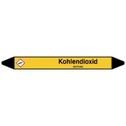 Brady Rohrmarkierer Mit Text Kohlendioxid - ACHTUNG