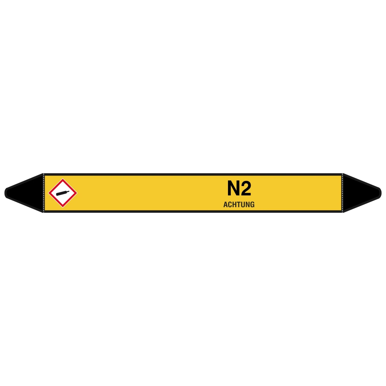 Brady Rohrmarkierer Mit Text N2 - ACHTUNG