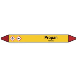 Brady Rohrmarkierer Mit Text Propan - GEFAHR