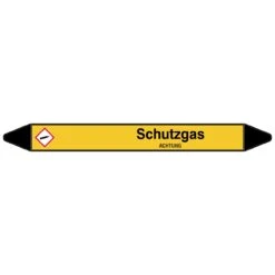 Brady Rohrmarkierer Mit Text Schutzgas - ACHTUNG