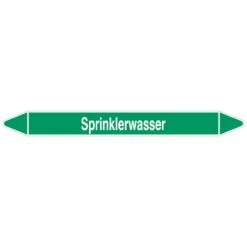 Brady Rohrmarkierer Mit Text Sprinklerwasser