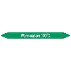 Brady Rohrmarkierer Mit Text Warmwasser 100°C