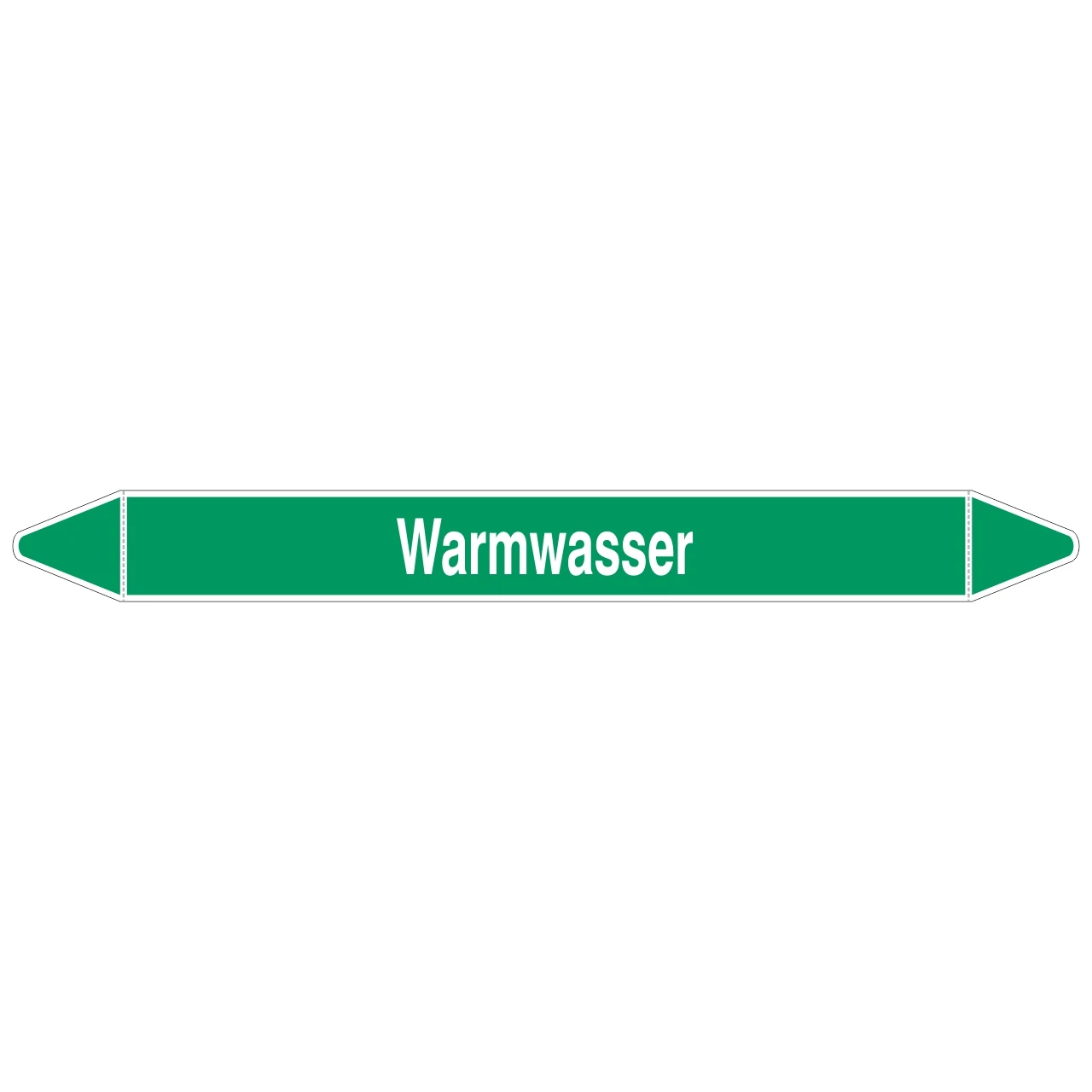 Brady Rohrmarkierer Mit Text Warmwasser