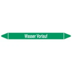 Brady Rohrmarkierer Mit Text Wasser Vorlauf
