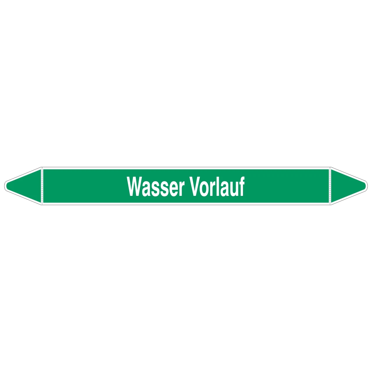 Brady Rohrmarkierer Mit Text Wasser Vorlauf