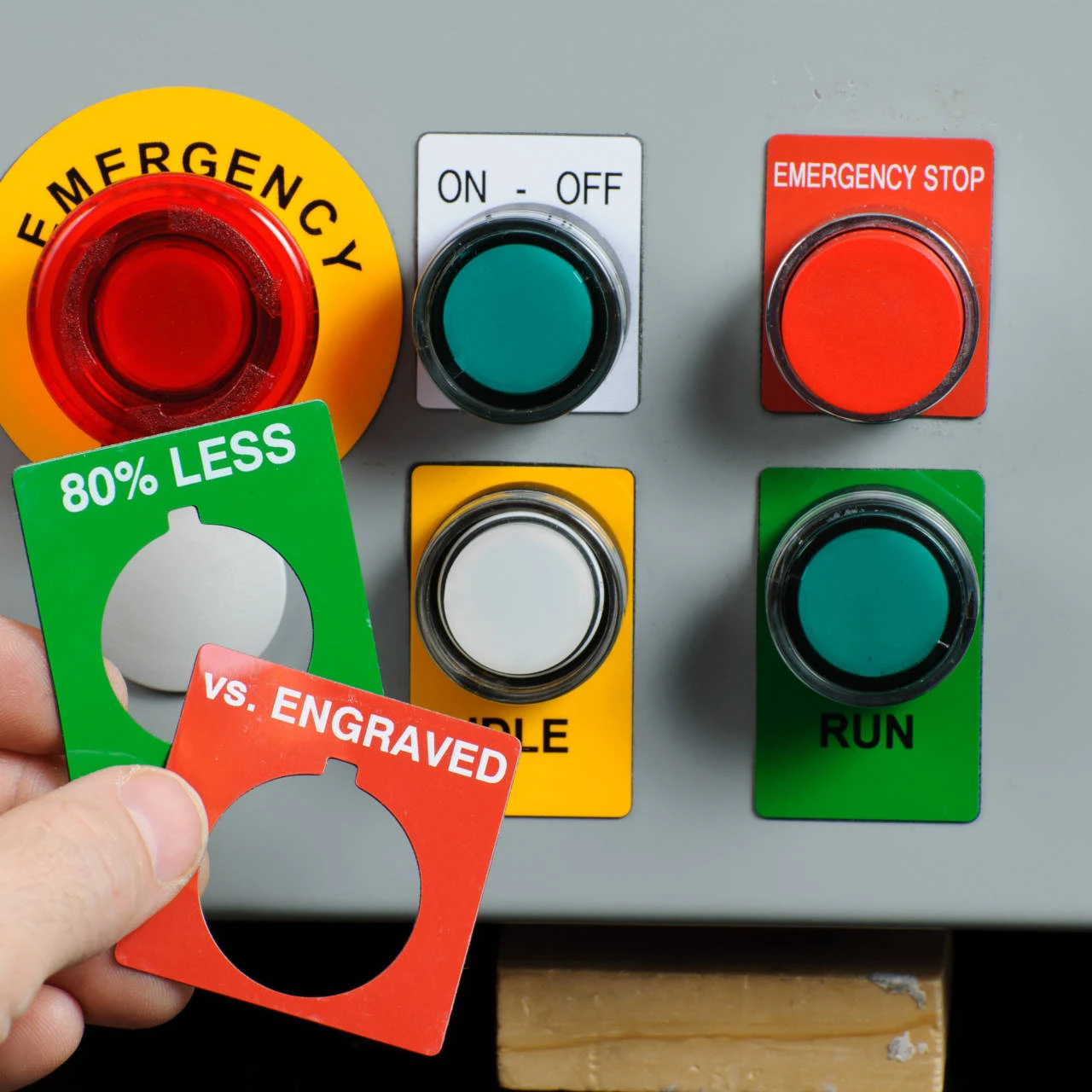 Brady Typenschilder Für Drucktasten B-593 Aus Polyester Für BBP3x Drucker