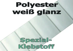 Polyesteretiketten Weiß Glanz Für ölhaltige Untergründe
