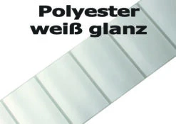 Polyesteretiketten Weiß Glanz Auf 3 Zoll Kern