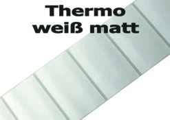 Thermoetiketten - Weiß Matt Auf 3 Zoll Rollenkern