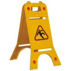 Warnaufsteller Mit Symbol Rutschgefahr Und Reflektoren, 620x245 Mm